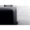 Canap&eacute; d'angle design 4-5 places noir et blanc (angle gauche) KINGSTON