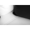 Canap&eacute; d'angle design 4-5 places noir et blanc (angle gauche) KINGSTON