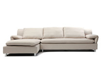 Canap&eacute; d'angle r&eacute;versible design cr&egrave;me BRASILIA