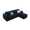 Canap&eacute; d�angle Club 5 places coton modulaire bleu marine UP TO YOU