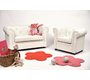 Canap&eacute; enfant 2 places blanc -  BABY CHESTERFIELD
