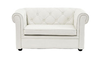 Canap&eacute; enfant 2 places blanc -  BABY CHESTERFIELD