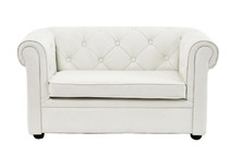 Canap&eacute; enfant 2 places blanc -  BABY CHESTERFIELD