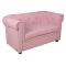 Canap&eacute; enfant 2 places rose tendre  -  BABY CHESTERFIELD