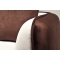 Canap&eacute; moderne chocolat et blanc 2 places en microfibre Italia