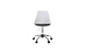 Chaise &agrave; roulettes NEW STEEVY r&eacute;glable en hauteur blanc image 2