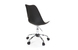 Chaise &agrave; roulettes r&eacute;glable en hauteur New Steevy noir  image 1
