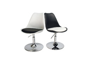 Chaise  blanc pivotante STEEVY r&eacute;glable en hauteur