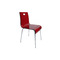 Chaise cuisine / salle &agrave; manger design Cindy rouge transparente image pub1