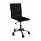 Chaise de bureau &agrave; roulettes noire ALEXIA