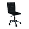 Chaise de bureau &agrave; roulettes noire ALEXIA