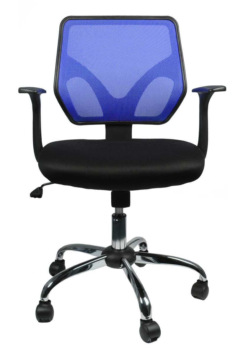 Chaise de bureau Connor coloris bleu