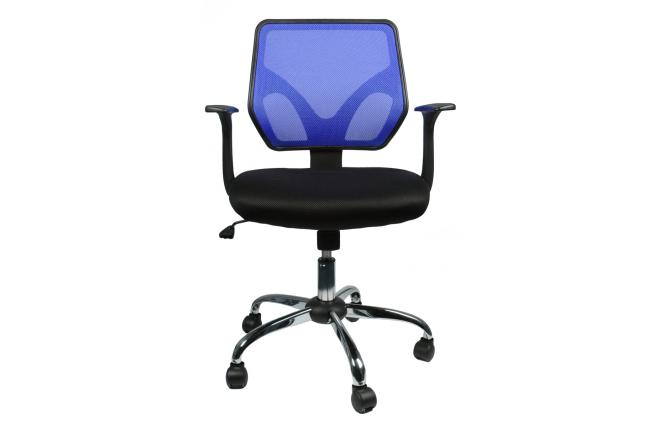Chaise de bureau Connor coloris bleu