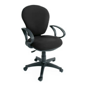Chaise de bureau IVANO noir image pub1
