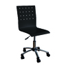 Chaise de bureau noire &agrave; roulettes ALEXIA image pub1