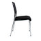 Chaise de bureau / visiteur en r&eacute;sille TOMMY (lot de 4)
