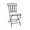 Chaise de cuisine / salle &agrave; manger acier FLORENCE (lot de 2)