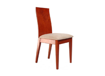 Chaise de cuisine / salle &agrave; manger en bois couleur cerisier EVA (lot de 2)