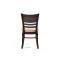 Chaise de cuisine / salle &agrave; manger en bois weng&eacute; FREDDIE (lot de 2)