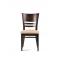 Chaise de cuisine / salle &agrave; manger en bois weng&eacute; FREDDIE (lot de 2)