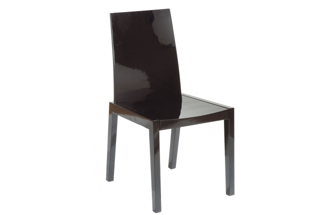 Chaise de cuisine / salle &agrave; manger NEW YORK design  coloris noir
