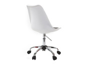 Chaise design &agrave; roulettes blanc NEW STEEVY