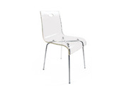 Chaise design en plexiglas transparent CINDY