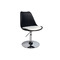 Chaise design pivotante noir et blanc STEEVY