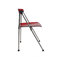 Chaise design plexiglas rouge pliante JULIE (lot de 4)