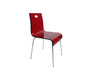 Chaise design rouge en plexiglas CINDY