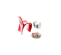 Chaise design rouge OWIE