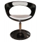 Chaise / fauteuil design r&eacute;tro noir et blanc GROOVY