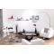 Chaise / fauteuil design r&eacute;tro noir et blanc GROOVY