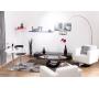 Chaise / fauteuil design r&eacute;tro noir et blanc GROOVY