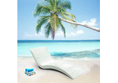 Chaise longue bain de soleil grise MEDAS