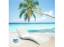 Chaise longue bain de soleil grise MEDAS