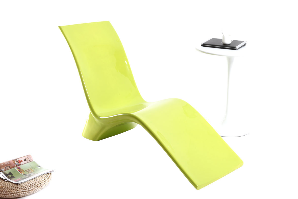 Chaise longue design vert anis ZOWIE