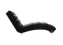 Chaise longue / fauteuil design noir TAYLOR