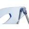 Chaise plexiglas pliante bleu moderne JULIE (lot de 4)