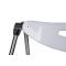 Chaise plexiglas pliante moderne blanc JULIE (lot de 4)