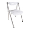 Chaise plexiglas pliante moderne blanc JULIE (lot de 4)