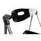 Chaise plexiglas pliante moderne noir JULIE (lot de 4)