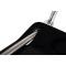 Chaise plexiglas pliante moderne noir JULIE (lot de 4)
