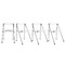 Chaise plexiglas pliante transparent JULIE (lot de 4)