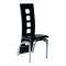 Chaises de cuisine / salle &agrave; manger noir moderne JACKIE (lot de 4)