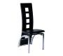 Chaises de cuisine / salle &agrave; manger noir moderne JACKIE (lot de 4)