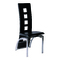 Chaises de cuisine / salle &agrave; manger noir moderne JACKIE (lot de 4)