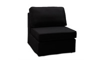 Chauffeuse coton noire 80 cm up to you