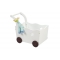Coffre de rangement chariot enfant blanc ETOILE