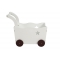 Coffre de rangement chariot enfant blanc ETOILE